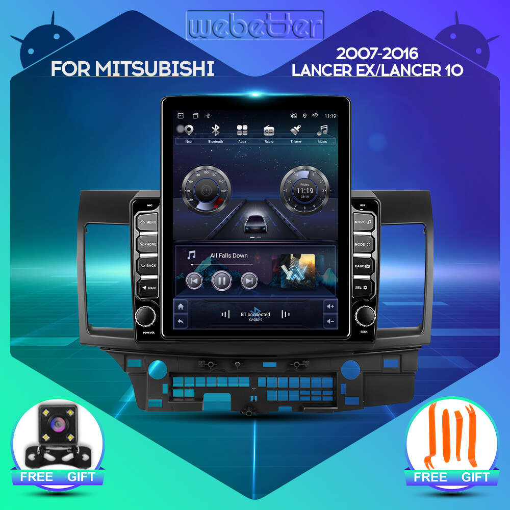 WeBetter TopNavi Android 8Core IPS 9.7inch Vertical Screen Car Stereo Player For Mitsubishi Lancer EX 2007-2016 With 4G CarPlay DSP BT WiFi Rear View GPS Navigation ราคา 5,670 บาท*ส่งฟรี