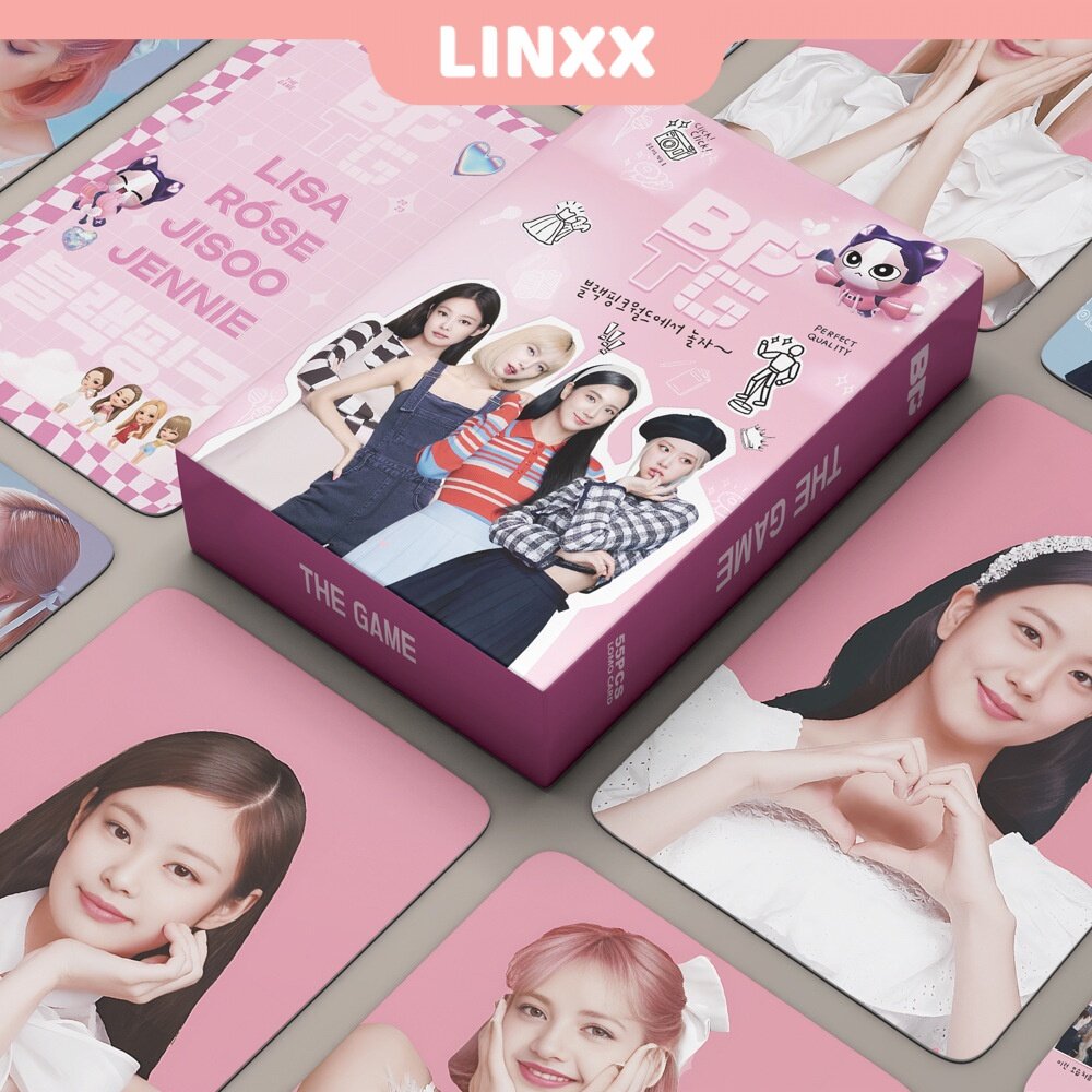 LINXX 55 Pcs BlackPink BPTG THE GAME Album Lomo Card Kpop Photocards