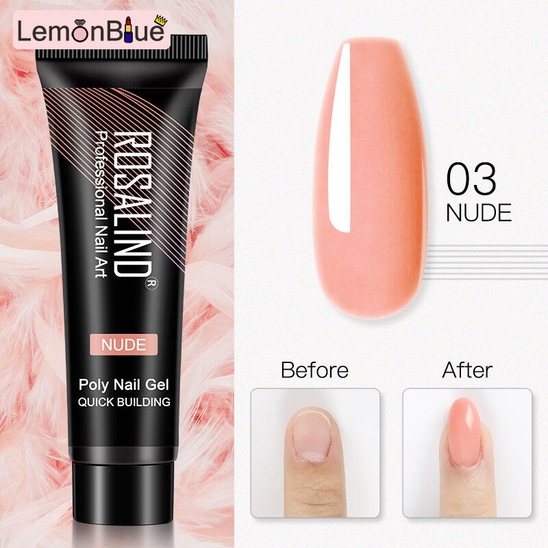 Gambar LemonBlue 15ml Gel Kit Nail Extension Gel Quick Building Gel Nail Polish for Nail Extensions Nail Art