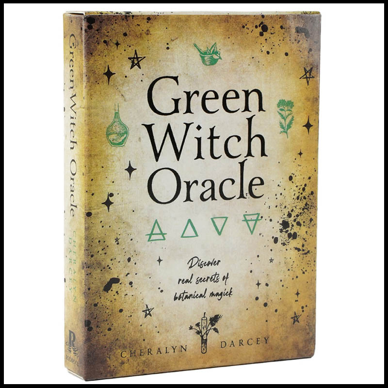 44 Sheets Green Witch Oracle Cards Divination Oracle Tarot Deck Tarot Party Card Games ราคา 63 บาท*ส่งฟรี