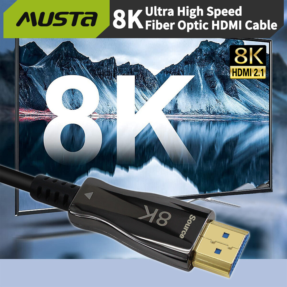 MUSTA Long Fiber Optic HDMI Cable HDMI 2.1 Cable 10-30m 8K 60Hz HDR for PS4 HDTV Box Xiaomi - Brand MUSTA Presyo 2,201 Piso*Libreng Shipping