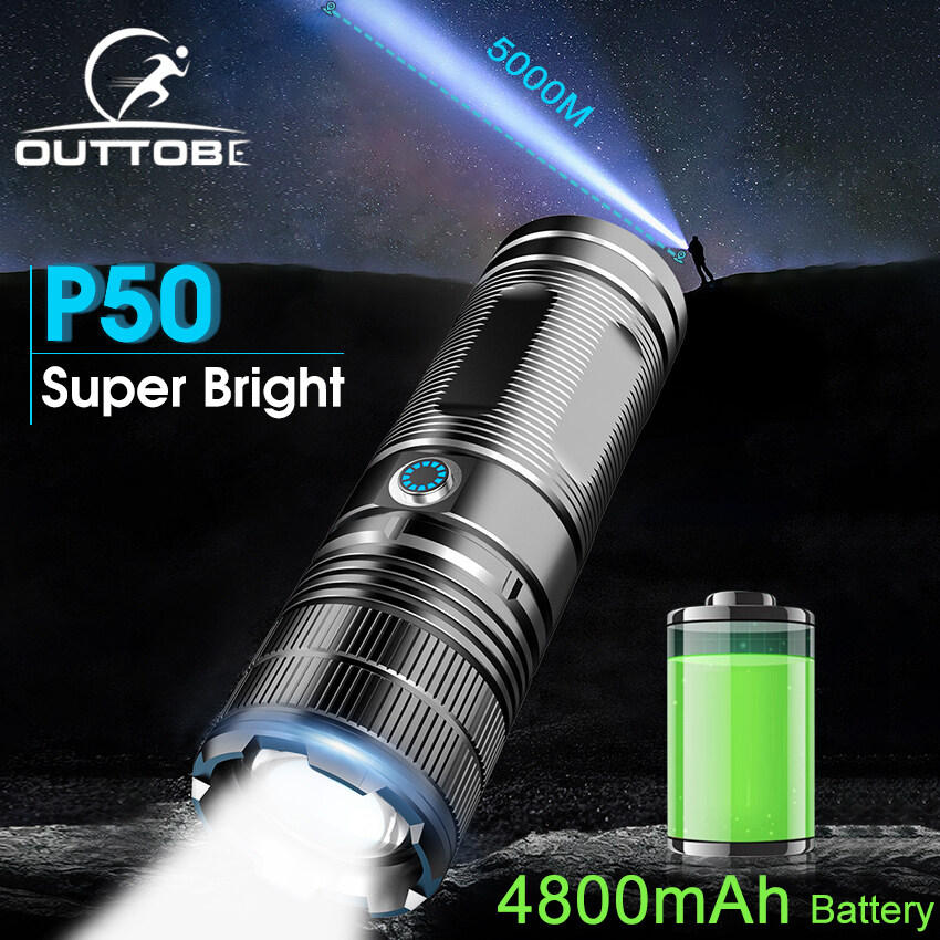 Đèn pin đa năng Outtobe Đèn pin Laser Mini Đèn Pin ngoài trời P50 đèn pin