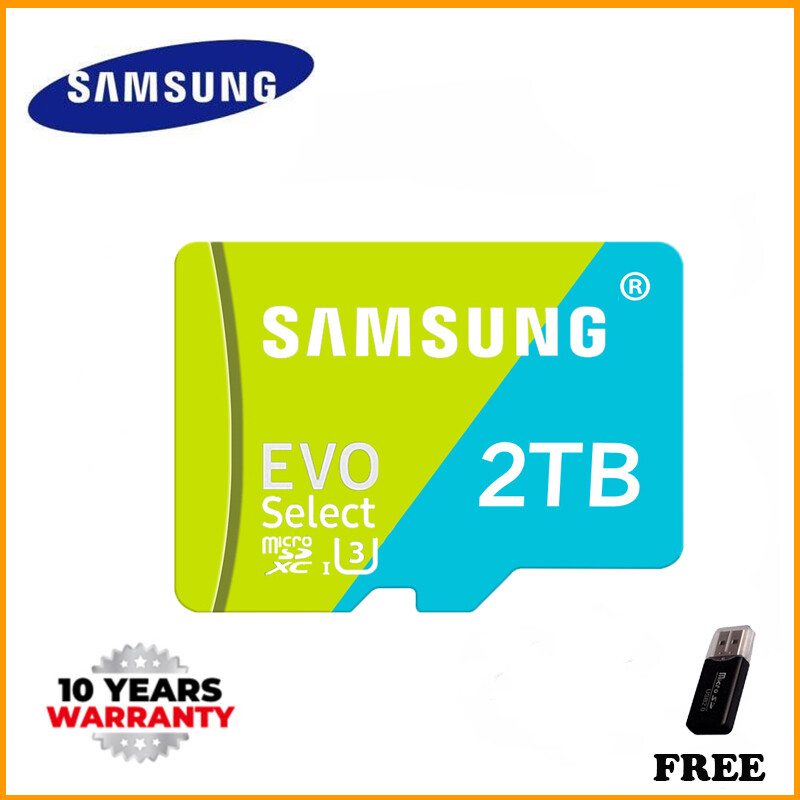 100% Original (Free Card Reader) (Free Shipping) Samsung Memory card Class10 de 128GB 256GB 512GB 1024GB 1TB 2000GB Harga 22 Ringgit*Penghantaran Percuma