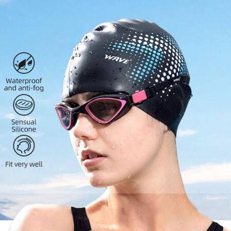 Universal Silicone Swimming Cap for Medium to Long Hair