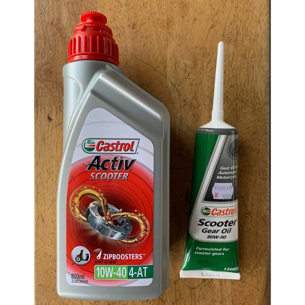 Activ Scooter 10w40 + Castrol Gear Oil 80w90 Value Pack Price, Reviews