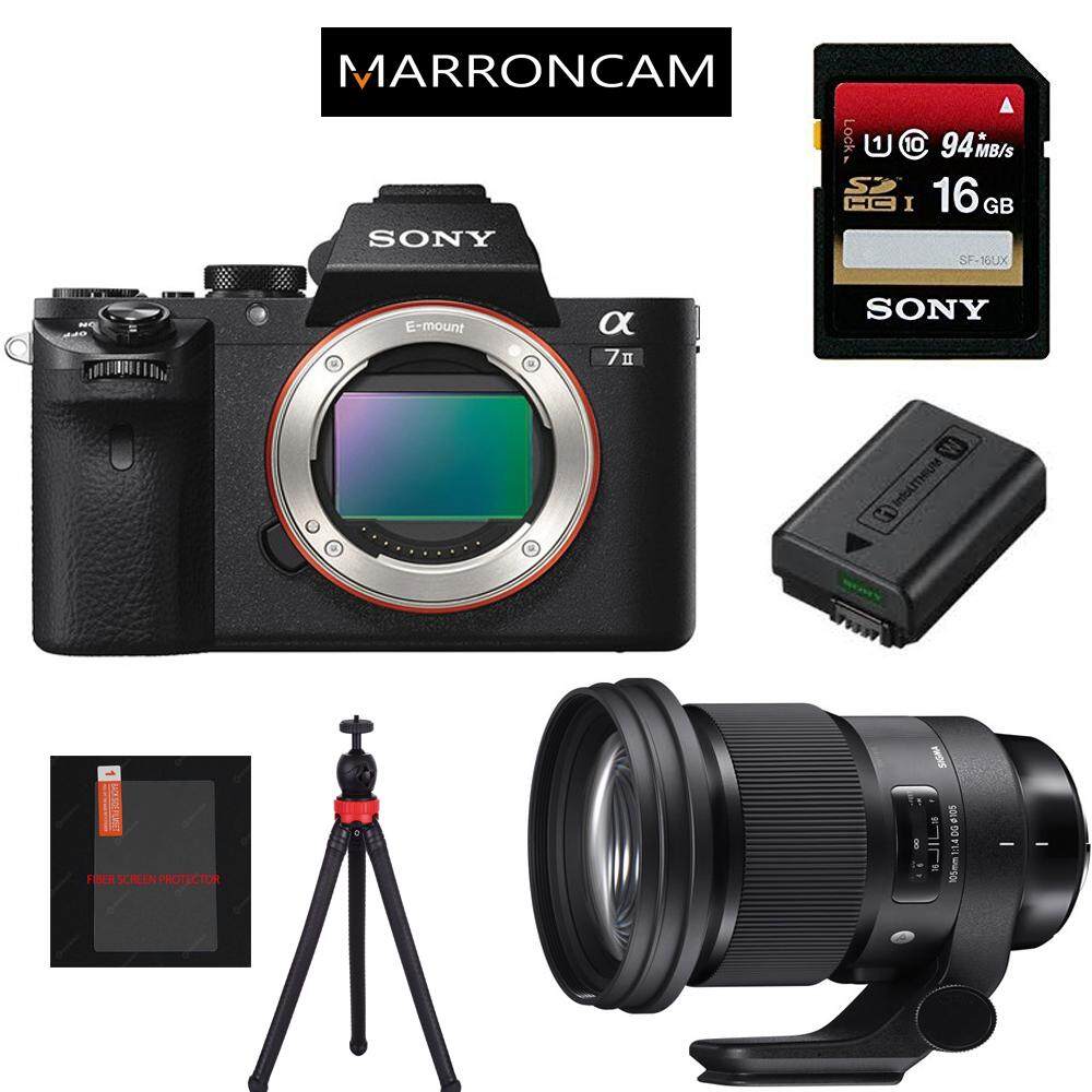 Sony Alpha a7 II Mirrorless Digital Camera (Body Only + SIGMA 105MM F1.4)