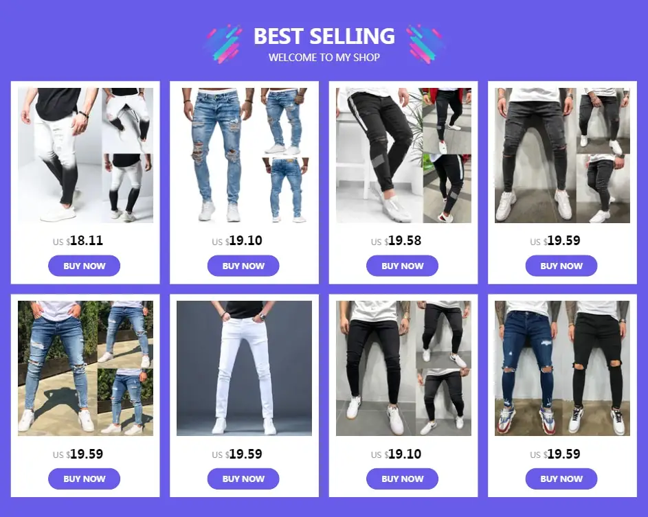 type of jeans for men