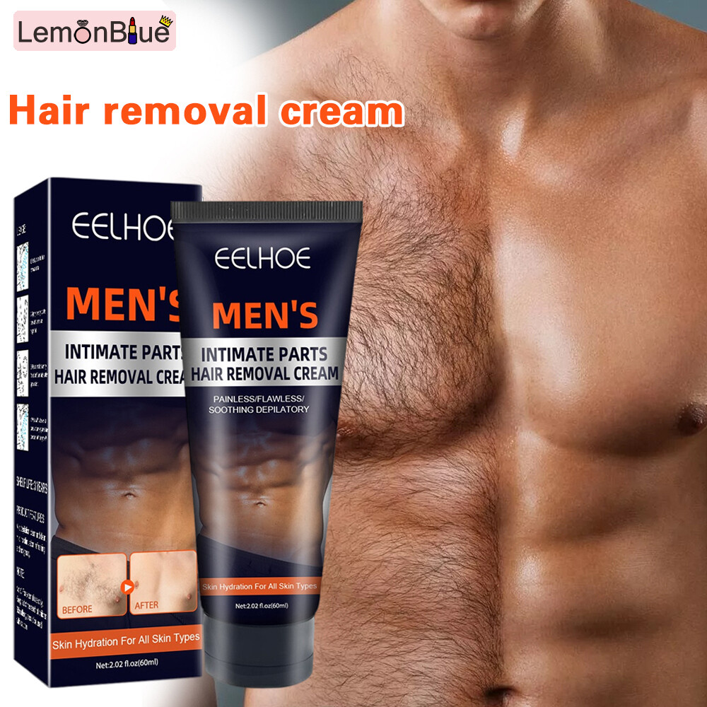 Gambar LemonBlue Hair Removal Cream Armpit Hair Leg Hair Arm Quick Whole Body Hair Removal Cream Body Hair Depilatories Skin Care Products Hair Removal Waxing Products Men s Shaving Creams 60ml