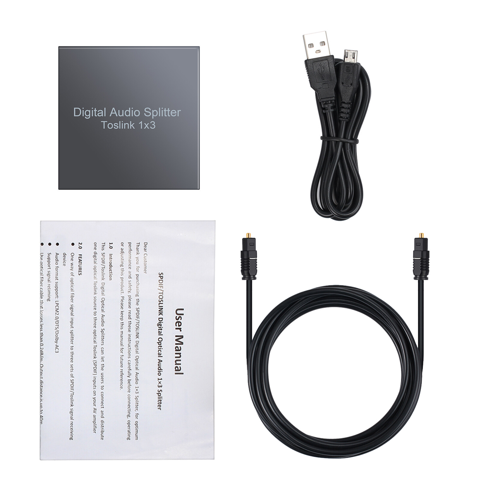 Neoteck 3 Port SPDIF Toslink Optical 