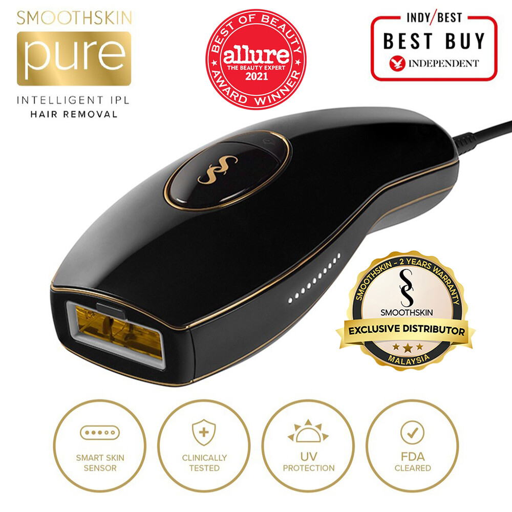 Gambar SmoothSkin IPL Pure, Permanent Hair Removal, Black, With Unlimited Flashes