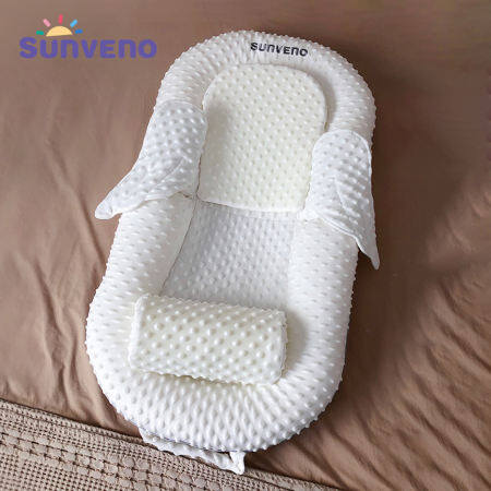 Sunveno Portable Breathable Baby Nest, Foldable Newborn Crib