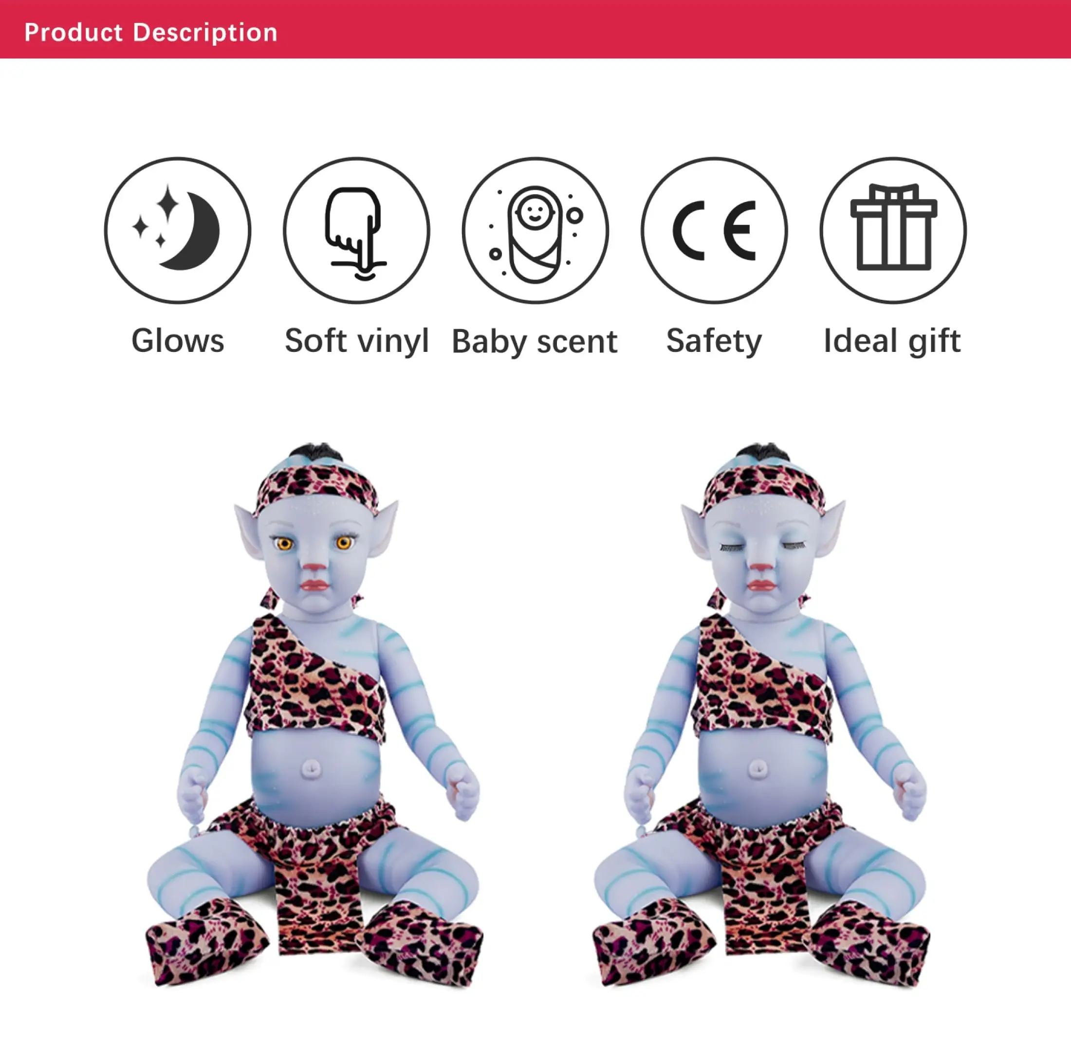 Rbg Inches Bebe Avatar Reborn Baby Doll Newborn Boys And Girls Night Light Full Vinyl Alive Doll Lol Toys Gift For Children Lazada Singapore