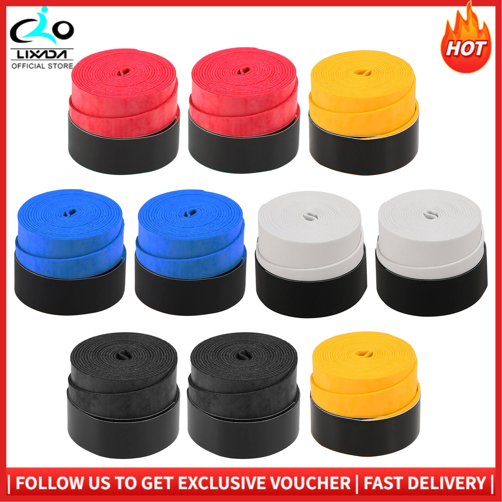 Acheter 1/5pcs Raquette Grip Tape Super Absorbant Badminton EVA Overgrip  Anti-dérapant Tennis Grip Absorber La Sueur