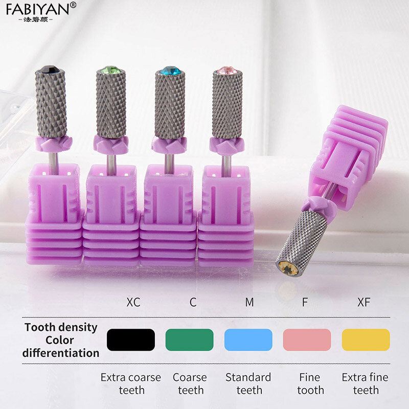 Thép vonfram đầu giũa móng móng tay khoan dao phay cho móng tay máy đánh bóng điện quay bit làm sạch lớp biểu bì phụ kiện Dũa Móng Tay Gốm phay đầu giũa móng tay cho Loại bỏ sơn móng dạng gel