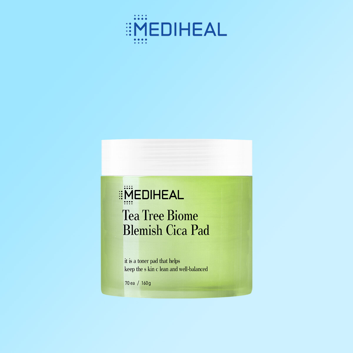 Gambar [MEDIHEAL] TEA TREE BIOME BLEMISH CICA LINE PAD 70pads 170ml
