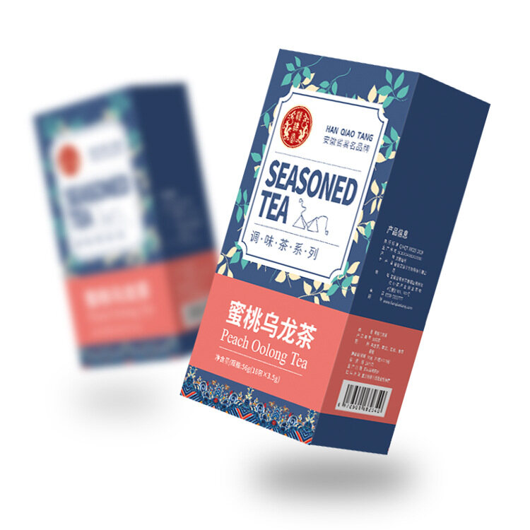 Gambar [High quality, fast delivery]Hanqiaotang Peach Oolong tea triangle bag tea peach fruit tea seasoning tea bag
