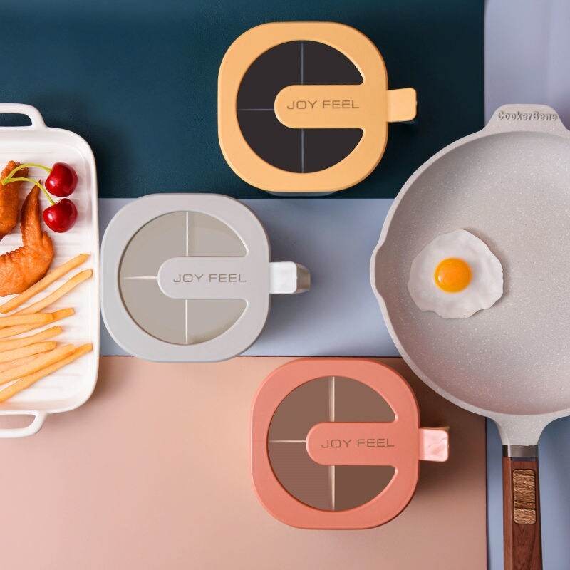 Gambar Seasoning jar set box kitchen supplies with lid box salt shaker condiment household with spoon storage box seasoning box