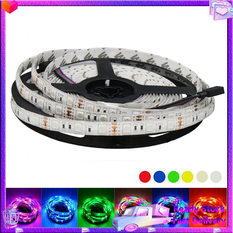 Dải Đèn LED DC 12V Dải Đèn LED Chống Nước Dải Đèn Led SMD 2835 RGB 1M-5M 60 LED/M Diode Đèn Xung Quang RGB PC Đèn Nền TV Linh Hoạt