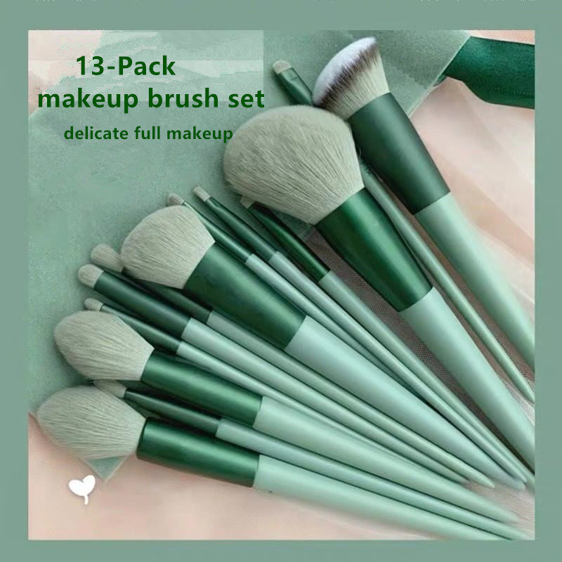 Gambar 13 Pack Makeup Brushes Set Berus mekap Soft Blush Highlighter Eyeshadow Brush Portable Beauty Tool Powder Eyebrow Women