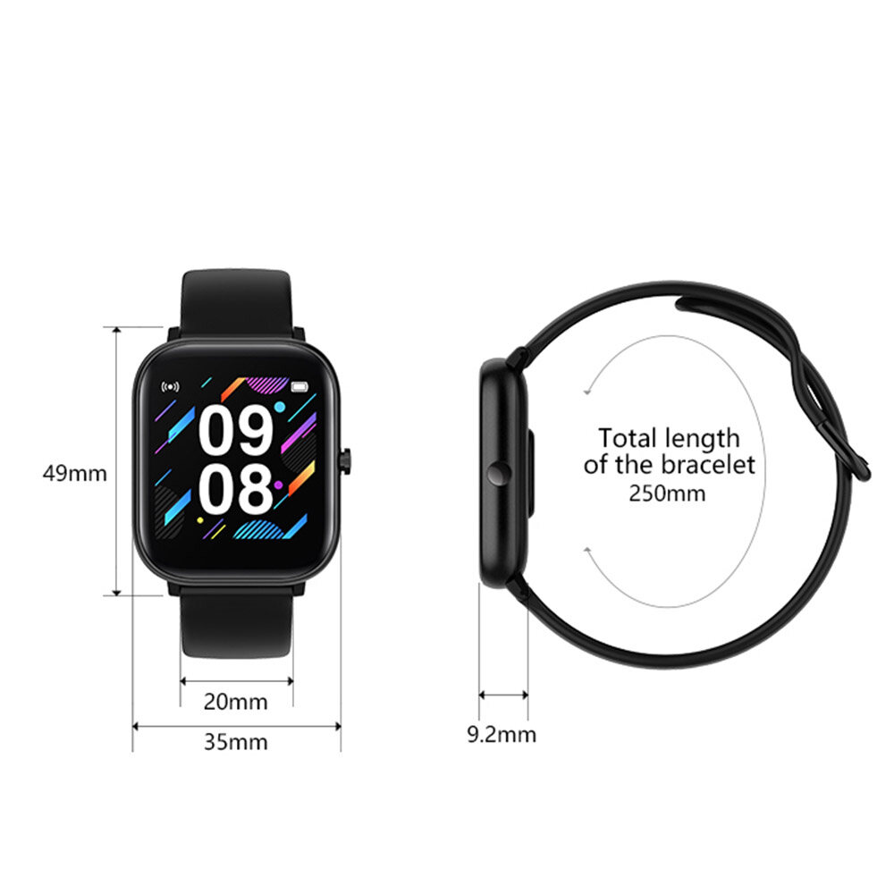Docooler P20 Jam Tangan Pintar 1.4 Inci, Jam Tangan Pintar Olahraga Mode  Detak Jantung Tidur Ilmiah Pelacak Kebugaran Tahan Air untuk Pria Wanita,  Jam Tangan Pintar Olahraga Kompatibel dengan Android/IOS | Lazada