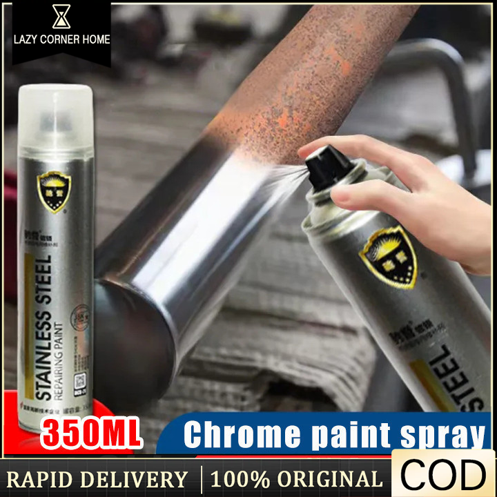 350Ml No Rust Chrome Paint Spray For Stainless Steel Automotive