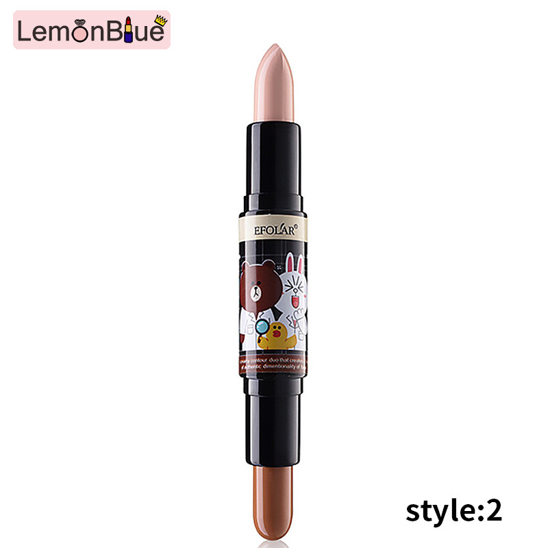 Gambar Double end Concealer Pencil Cosmetics Repair Pen Concealer Rod Corretivo Maquiagem Facial Contour Pencil Makeup