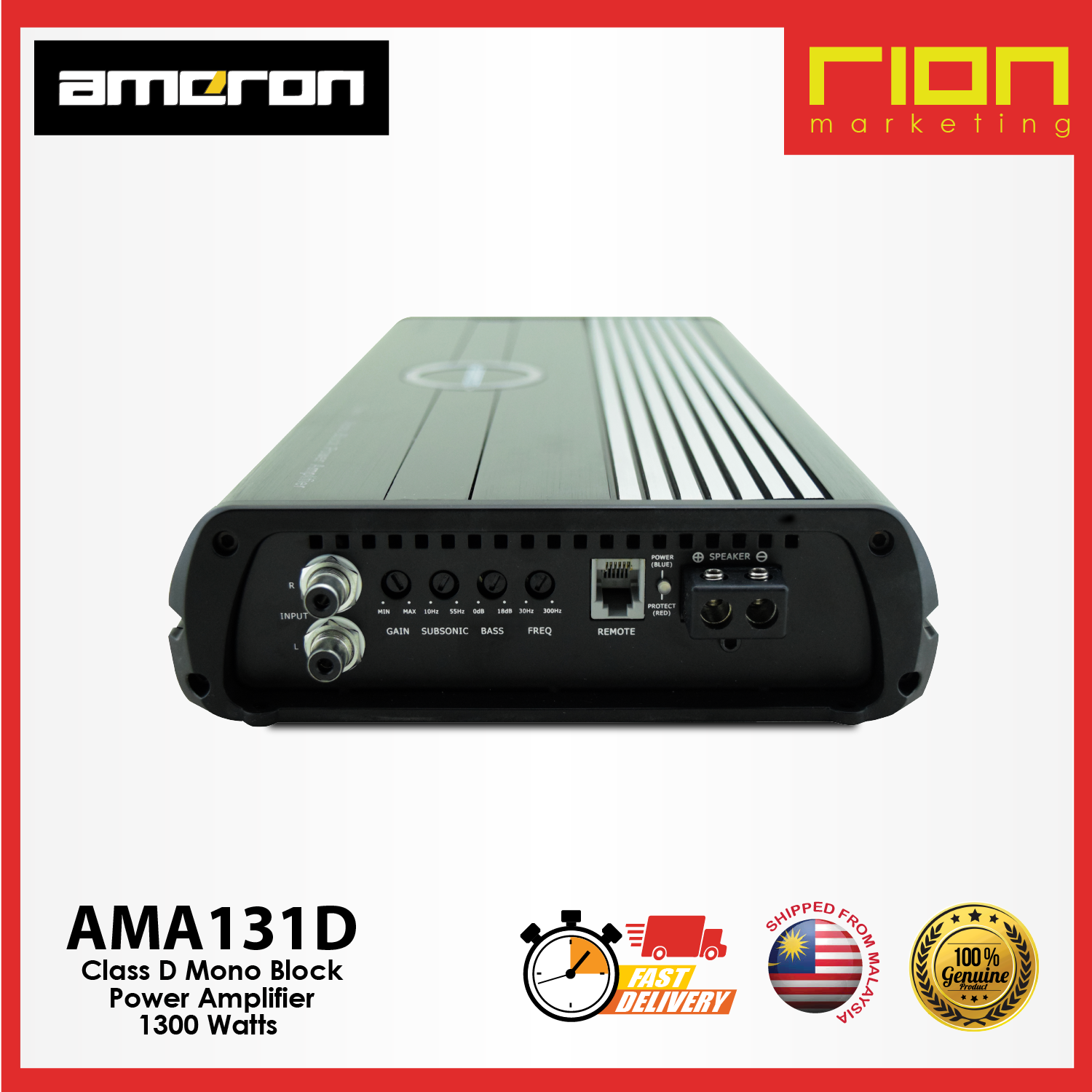 Mono Block Power Amplifier 1300 Watts 