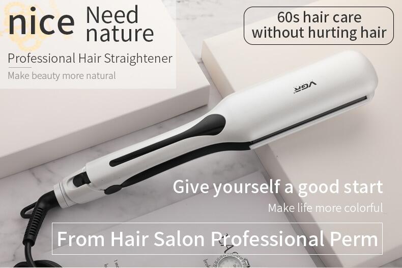 Máy Duỗi Tóc VGR Bàn Ủi Phẳng Ma Thuật Chăm Sóc Cá Nhân, Lược Chải Chuyên Nghiệp, Kỹ Thuật Số Lron Tong Bán Chạy Thời Trang