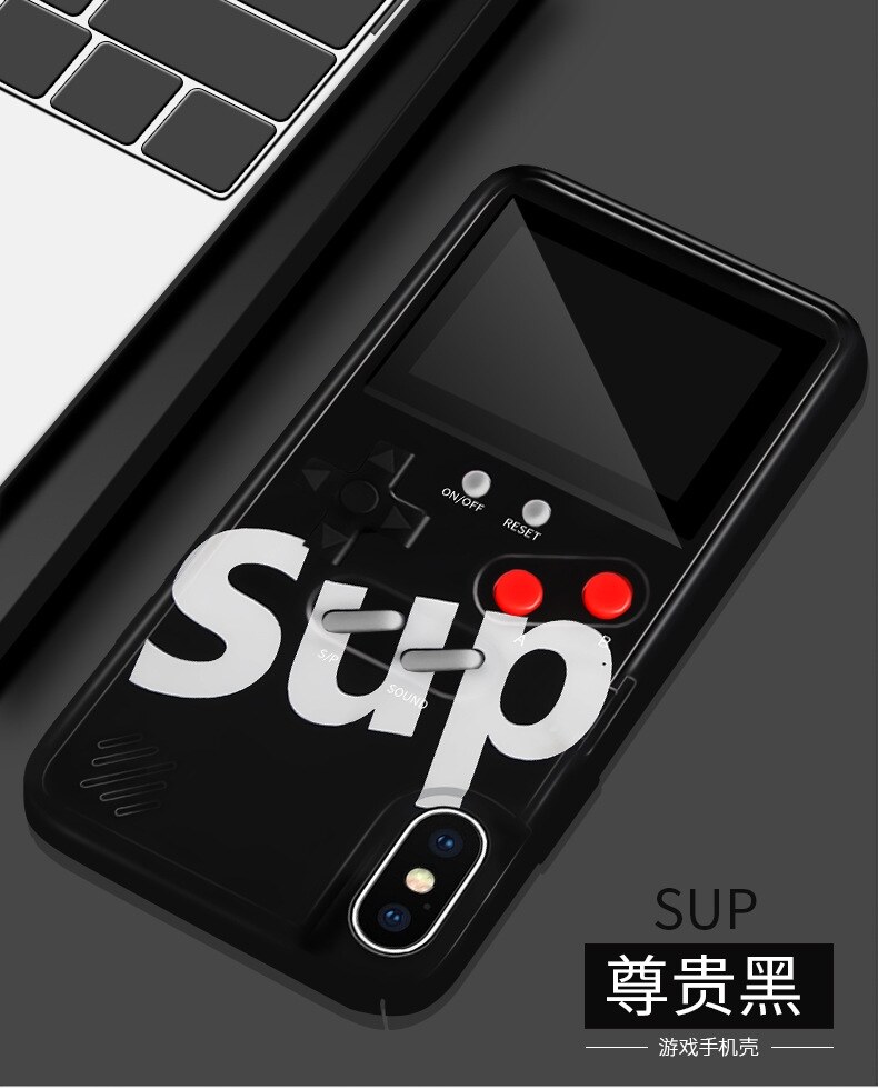 màn hình màu trò chơi trường hợp điện thoại mềm cạnh bảo vệ bìa iphone đối 2