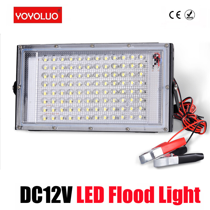 Đèn pha led 50w dc12v chống nước ip65 phản xạ đèn led chiếu điểm máy chiếu đèn pha đèn đường chiếu sáng ngoài trời trắng lạnh