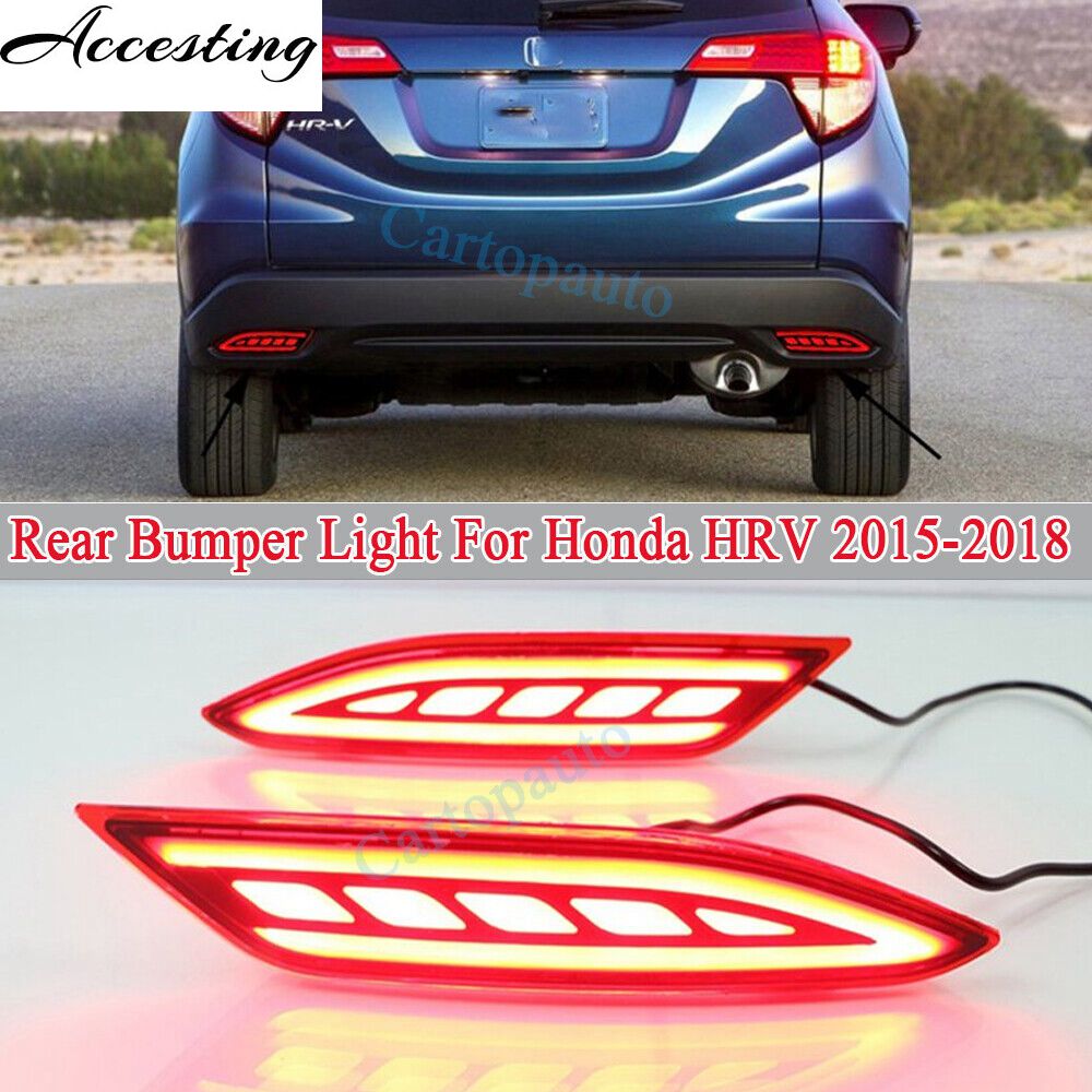 Đèn cản sau led dc12v đèn phản xạ cản sau led cho xe hơi đèn lái xe phanh sương mù cho honda hrv 2015-2018