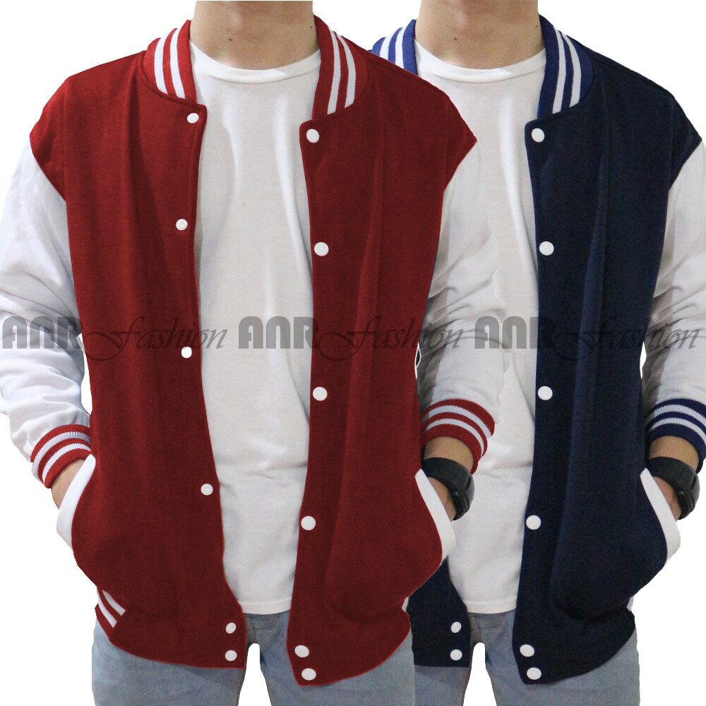 jaket varsity zipper