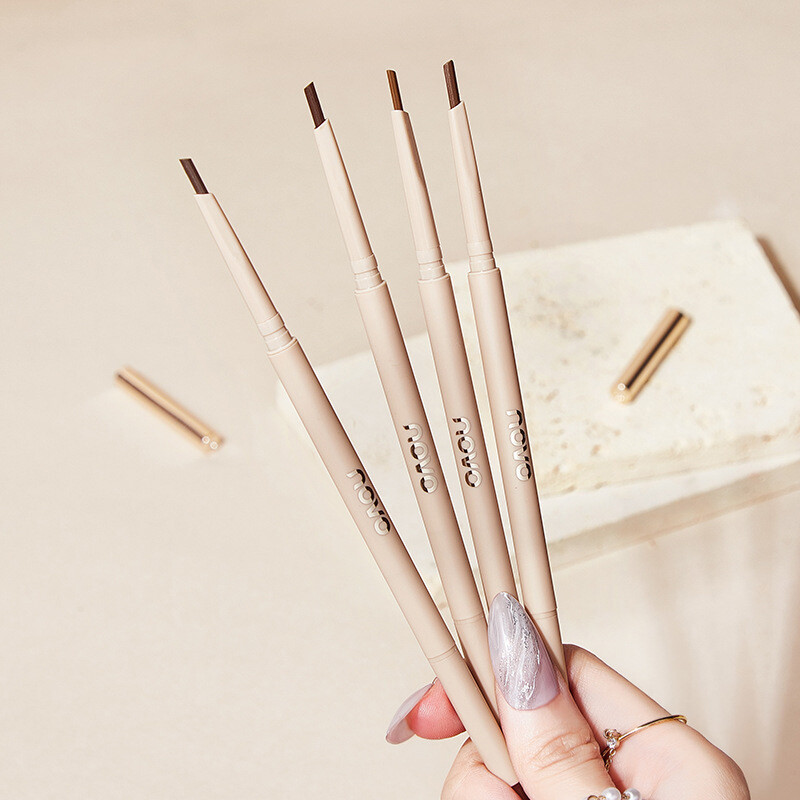 Bút chì kẻ lông mày tam giác nhỏ đầu mỏng tự nhiên bút chì kẻ lông mày mịn chống thấm nước bền ba chiều bút chì kẻ lông mày