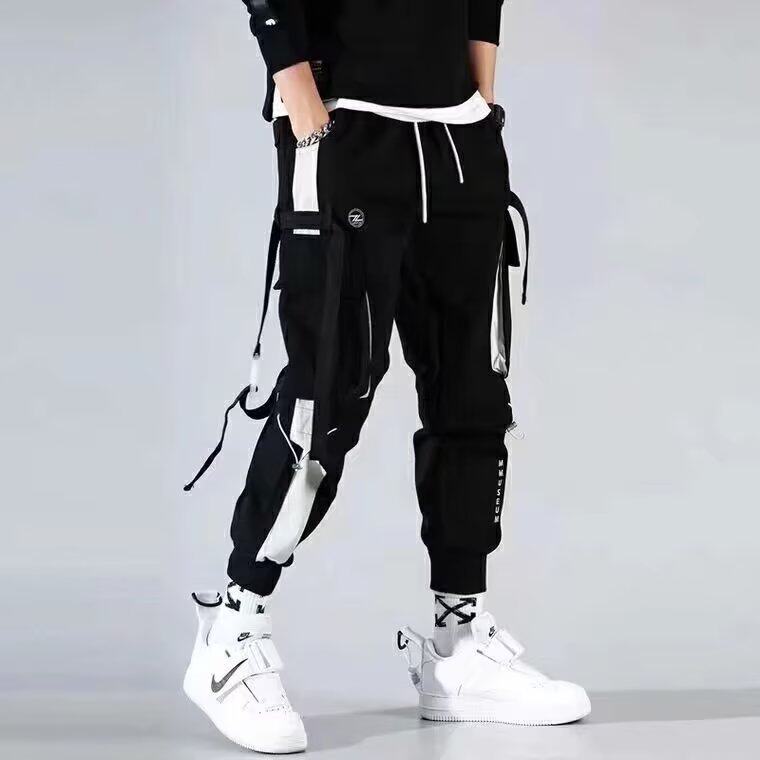 Casual Harem Collapse Pants Streetwear Men Hip Hop Baggy Pants