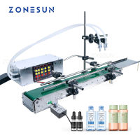 ZONESUN ZS-DPYT200 Small Automatic Double Nozzles Liquid Beverage Bottle Vial Filling Machine Water Filler