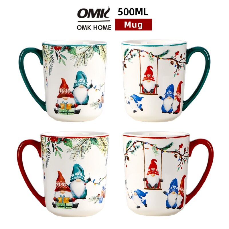 Omk dòng sản phẩm giáng sinh 460ml Cốc gốm cốc cà phê