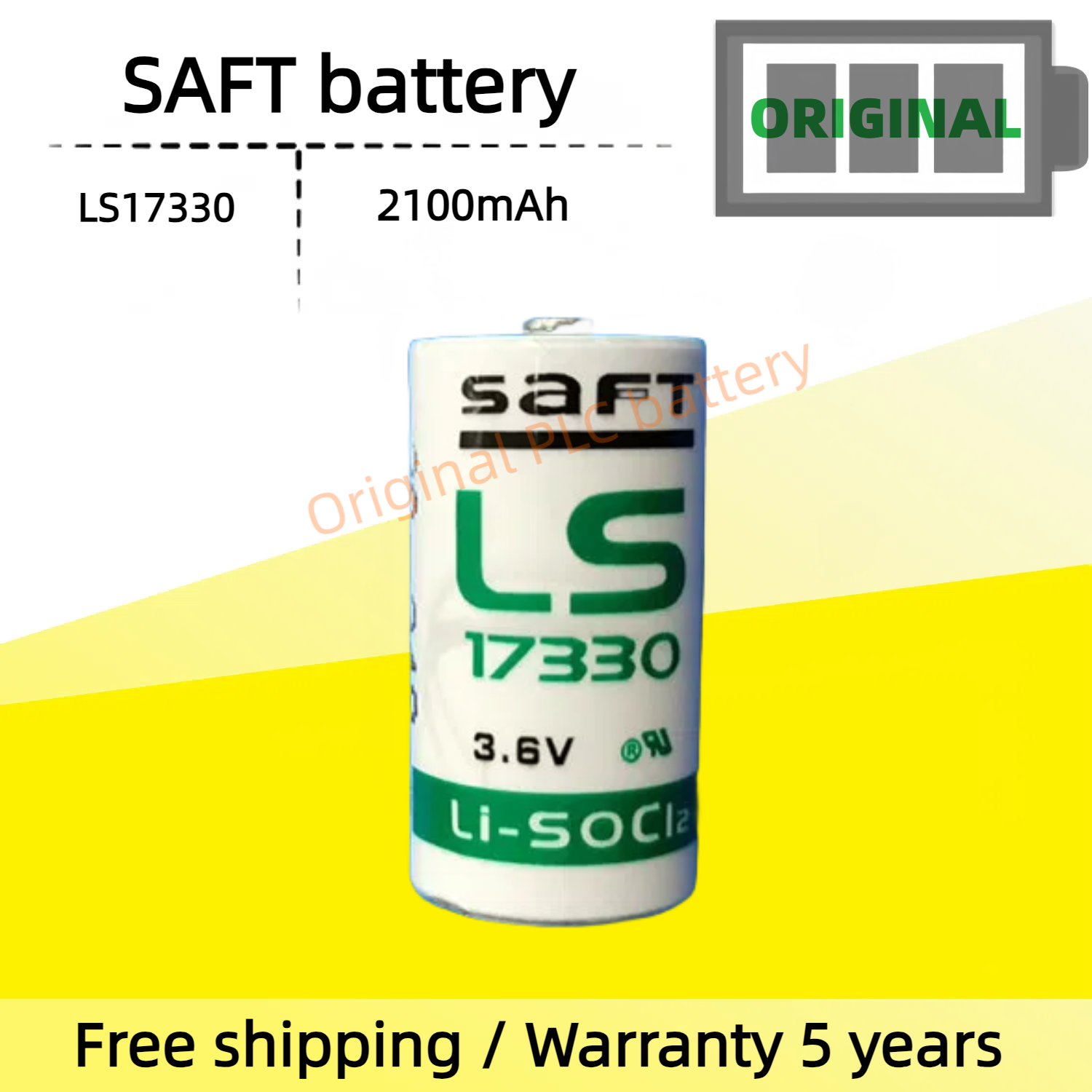 Pháp ls17330 2/3A 3.6V Pin Skyhawk Máy dò báo động Pin Lithium gốc battery