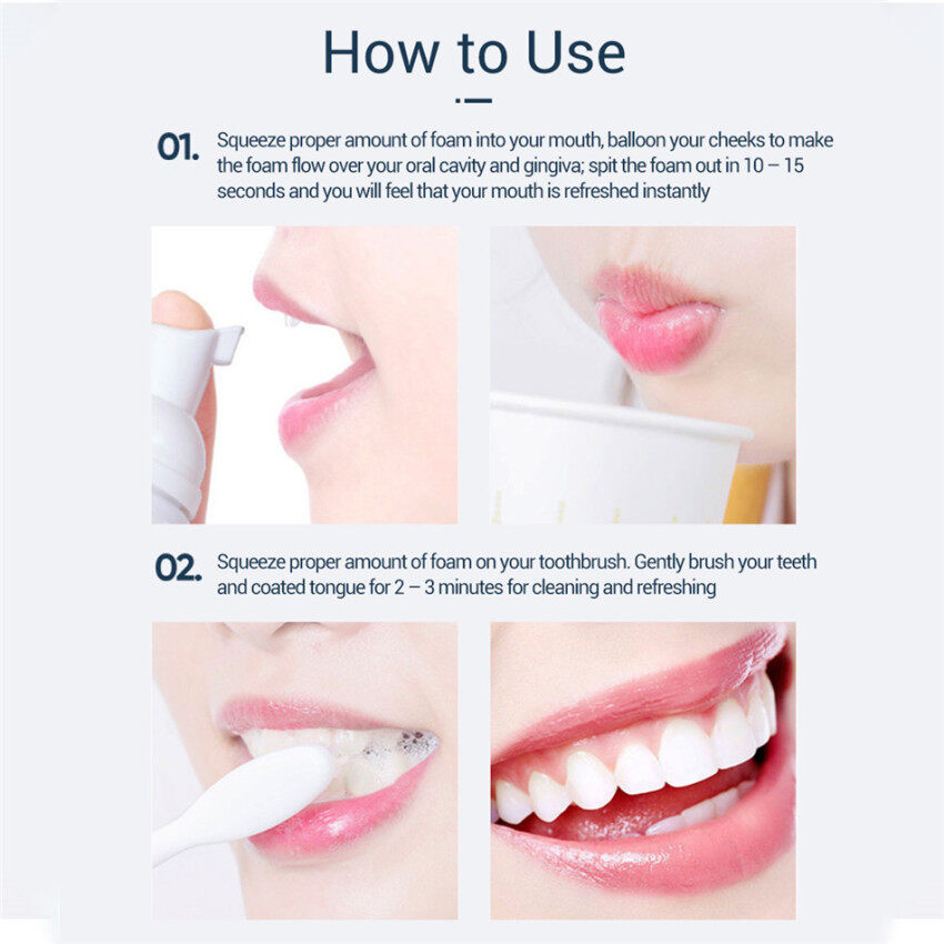 Bánh Mousse Trắng Răng BAIMISS Kem Đánh Răng Làm Sạch Răng Vệ Sinh Răng Miệng Tươi Sáng Loại Bỏ Mảng Bám Vết Bẩn Hôi Miệng Dụng Cụ Nha Khoa