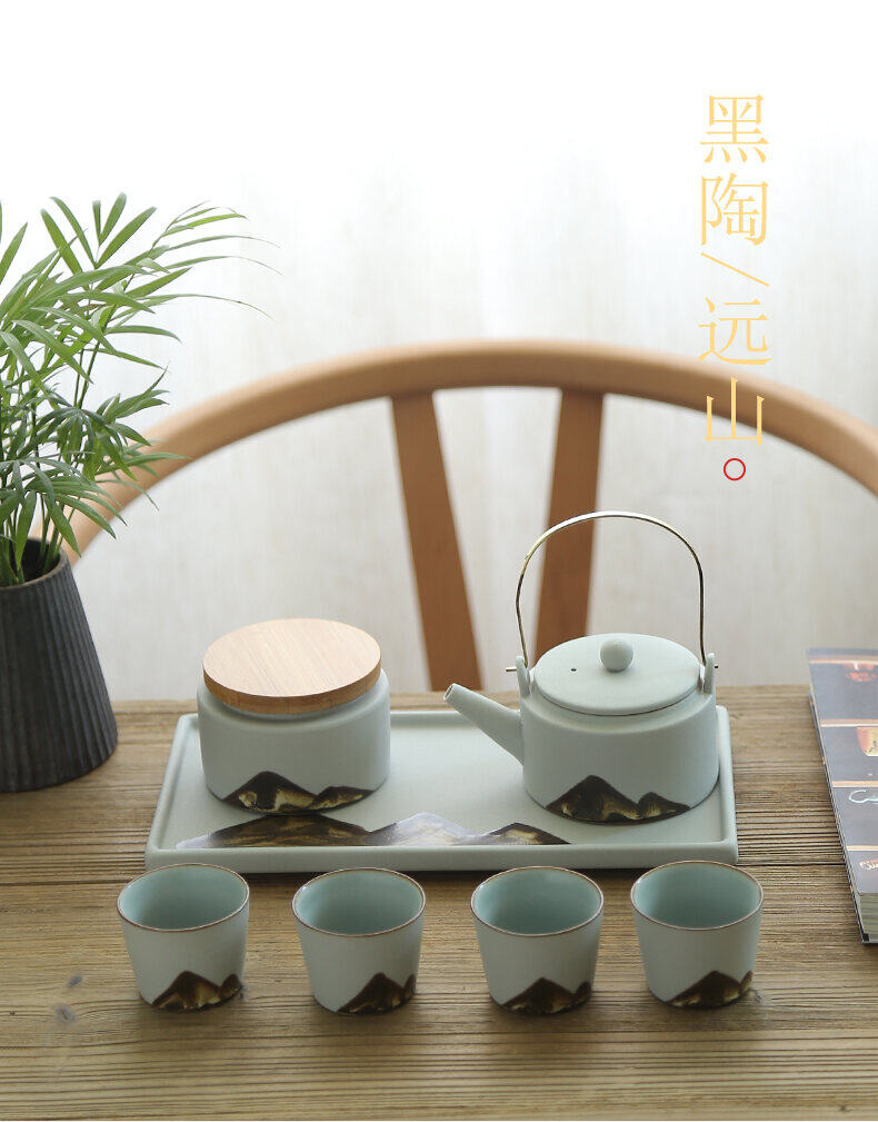 Cốc Trà Kiểu Nhật Cốc Chủ Nhân Gốm Thô Cốc Đơn Bộ Đồ Trà Kungfu Cốc Uống Trà Cốc Uống Trà Cốc Cổ Điển Gốm Sứ