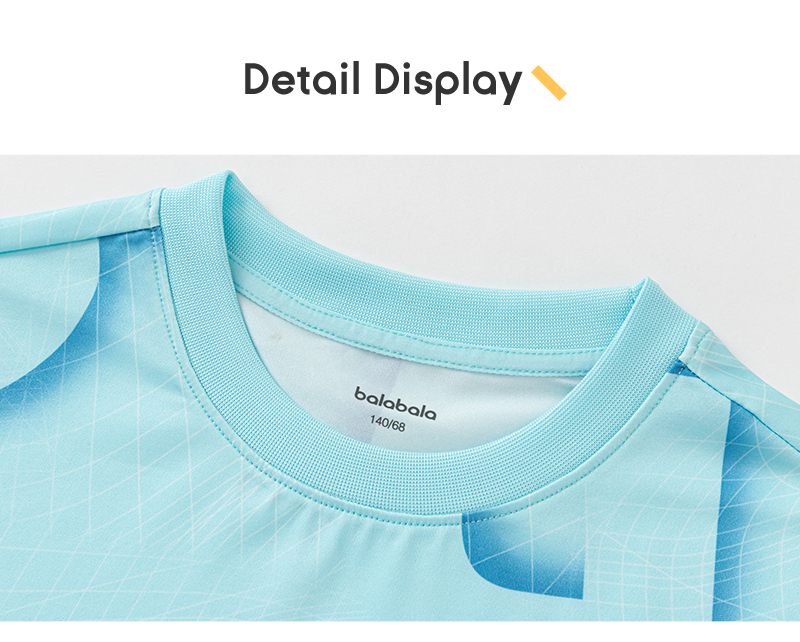 balabala Children Inner Wear Short Sleeve T-Shirt Boy Older Children Printed Summer Fashion Comfortable · v2