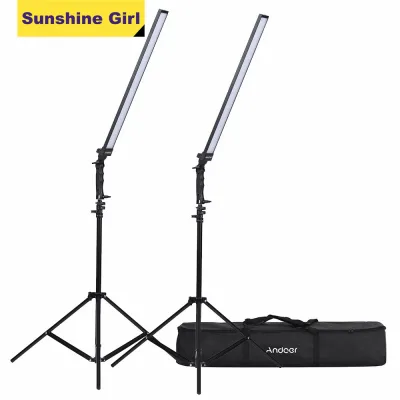 Andoer Photography Studio LED Lighting Kit Dimmable LED Video Light Handheld Fill Light with Light Stand 36W 5500K CRI90+ for Shooting Video Portraits Still Life Fashion Wedding Art Advertisement Photography (2)