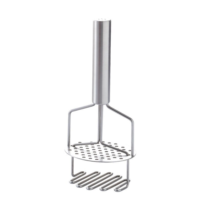 Gambar Double layer stainless steel potato press potato masher masher potato masher household fruit masher kitchen supplies