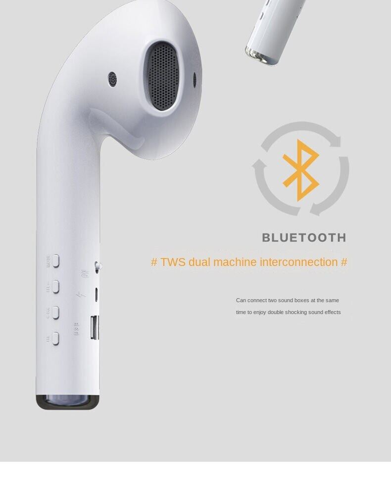 BYX368 Airpods Loa Bluetooth Loa Siêu Trầm Khối Lượng Cao Món Quà Khổng Lồ Quá