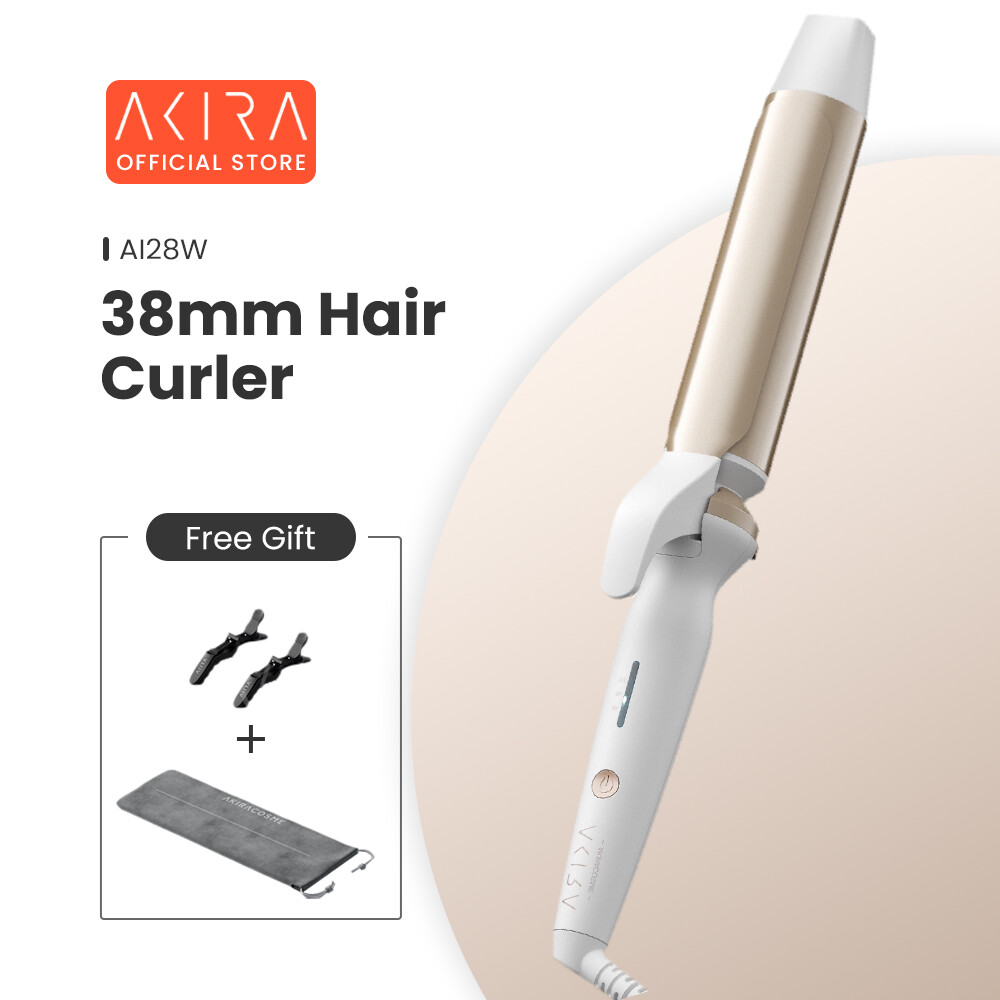 Nhật Bản AKIRA Máy Uốn Tóc Sóng Lớn 38Mm, Máy Uốn Xoăn