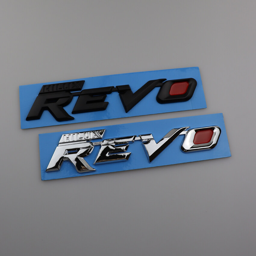 3D ABS Plastic REVO Logo Emblem Sticker REVO Letter Badge DIY Car