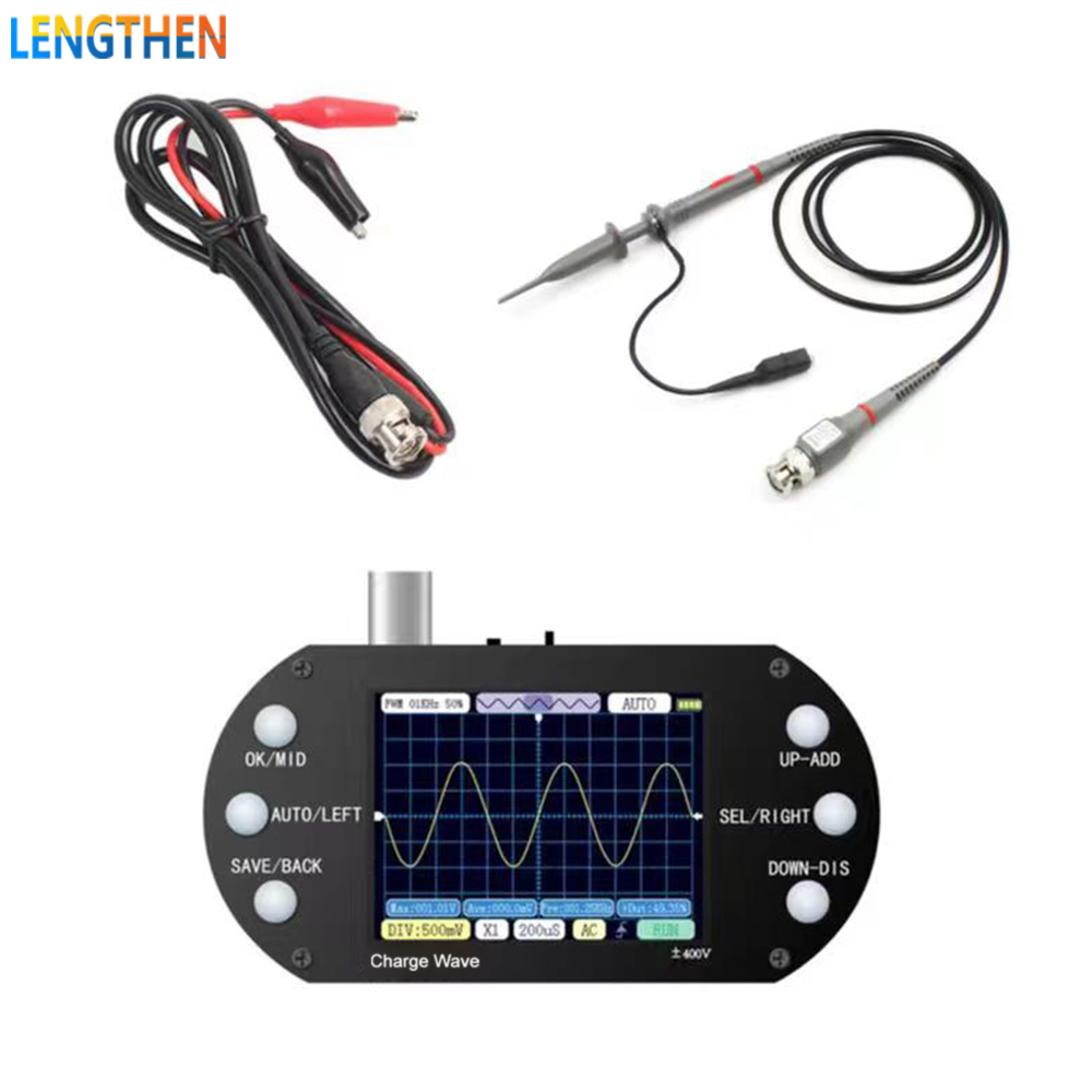 Focusai máy hiện sóng kỹ thuật số băng thông 200khz với màn hình lcd máy hiện sóng cầm tay với tốc độ lấy mẫu 2.5mhz