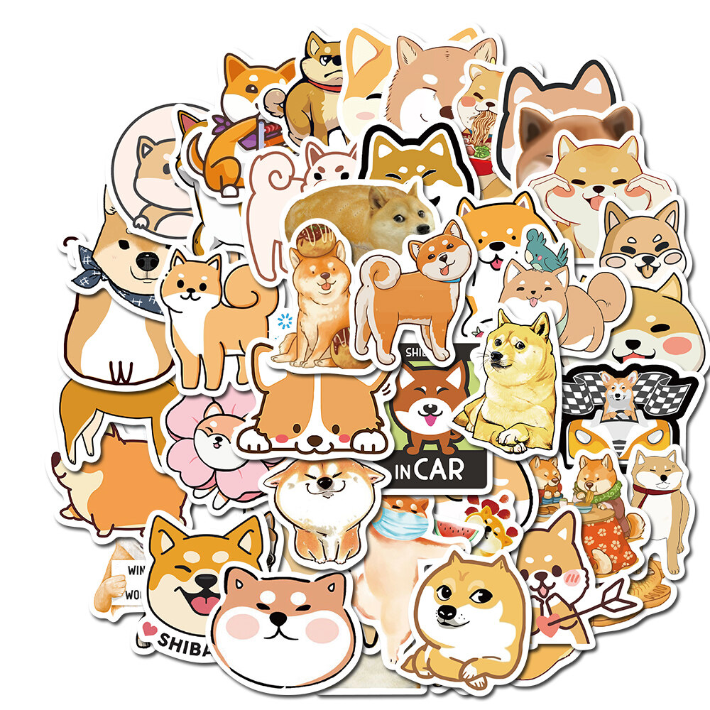 Giảm giá bán 50 loại đáng yêu và dễ thương pet shiba inu doge dog animal stickers cho tới trẻ nhỏ  diy văn chống phẩm PC cầm tay guitar vali đáng yêu puppy sticker -  BeeCost