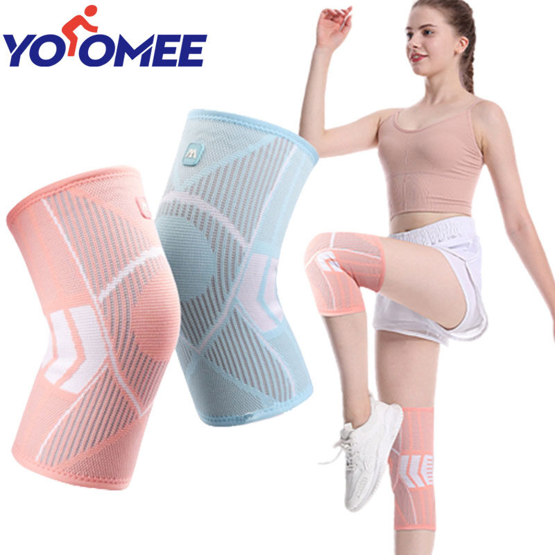 Yoomee 1 Cặp Băng cố định gối bảo vệ đầu gối cho đau khớp Bóng Rổ Bóng chuyền Yoga phòng tập thể dục phụ kiện băng nẹp nén đầu gối