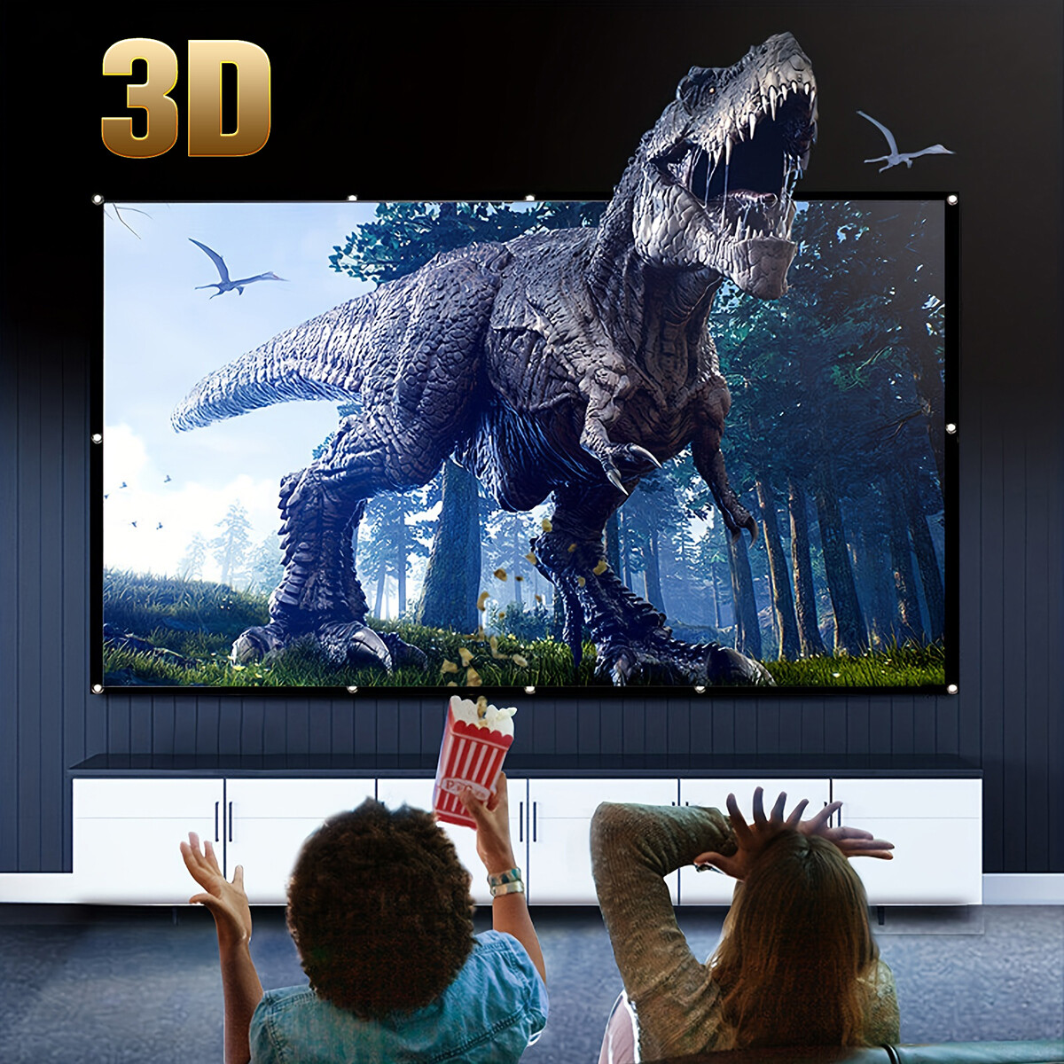 Màn hình máy chiếu hd 60-150 inch, xách tay đơn giản mềm máy chiếu màn cho màn hình phim/ngoài trời/ktv/văn phòng, có thể gập lại chống-nhăn màn hình máy chiếu s cho rạp hát tại nhà trong nhà hỗ trợ hai mặt chiếu