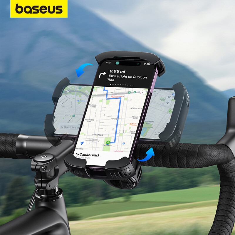 Baseus Motorcycle Bicycle Cycling Phone Holder Stand Universal Bike Mount
